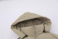 Long Below The Knee Hooded Cotton puffer Jacket Male