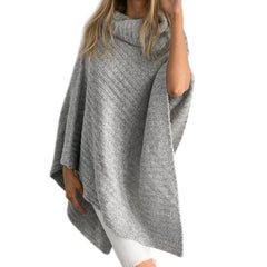 Pullover bat shirt shawl sweater