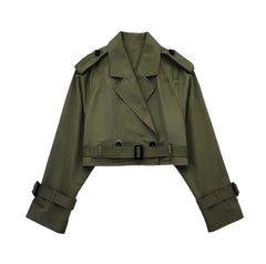 European And American Style Women's Short Cut Windbreaker