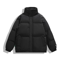 Winter Minimalist Casual Versatile Cotton Coat Men's Warm Puffer Jacket
