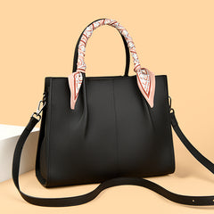 Women's leather crossbody tote bag - view 6