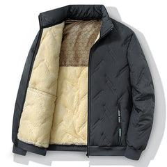 Graphene-design Cotton Coat Winter Warm Thickened Fleece Jacket Fashion Casual Mens Clothing