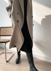 Atmospheric Long Double-sided Wool Coat