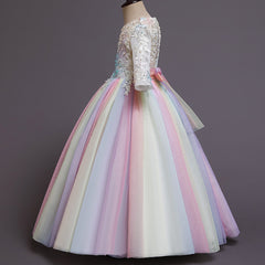 Summer New Girls' Wedding Dress Long