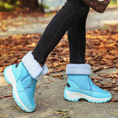 Women's shoes high-top plus velvet warm cotton shoes