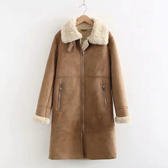 Women's European And American Style Casual Long Cotton Coat