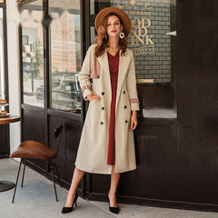 Over the knee women's trench coat