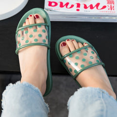 Sandals transparent spot slippers