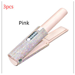 Electric USB Hair Straightening Brush Straightener Brush Multifunctional Comb Straightening Styler Hair Curler