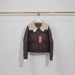 Short Down Jacket Female Winter Knitting