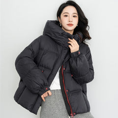 Fashion Hooded Warm Short Cotton Puffer Jacket Women