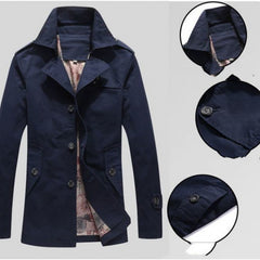 Windbreaker Men's Jacket Thin Style Plus Velvet Optional