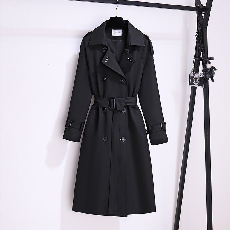 Elegant Mid-end Trench Coat For Women
