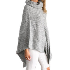 Pullover bat shirt shawl sweater