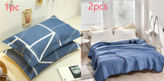 Pure Color Washed Air Conditioner Summer Cooling Thin Single Double Washable Quilt