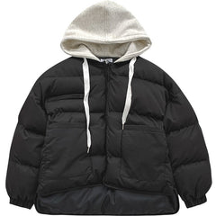 Student's Small Loose Bread Jacket Coat Hooded Cotton Puffer acket