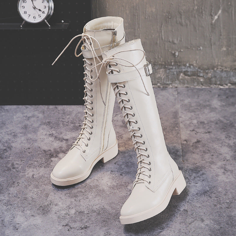 Women Long Boots High Boots Flat Boots Big Size – view 2