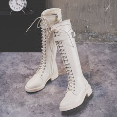 Women Long Boots High Boots Flat Boots Big Size – view 2