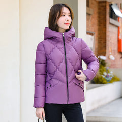Cotton Coat Rhombus Thickened Cotton Coat Fleece-lined Cotton Coat Puffer Jacket
