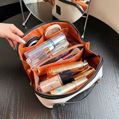 Retro Tile Cosmetic Bag Large Capacity Portable Portable Cosmetics