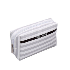 Striped Cosmetic Bag Outdoor Travel Cosmetic Storage Bag