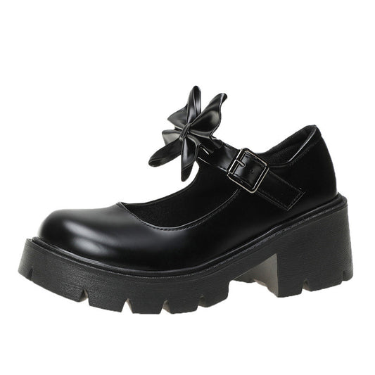 Women's Thick Sole Vintage College Mary Jane Shoes