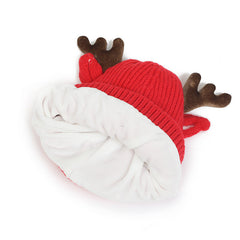 Children's Hat Scarf Gloves Fleece-lined Three-piece Set