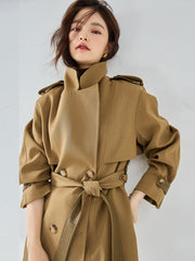 Elegant Short Trench Coat Women