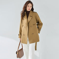 Elegant Short Trench Coat Women