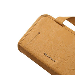 Leather Book Cosmetic Bag Large Capacity Portable
