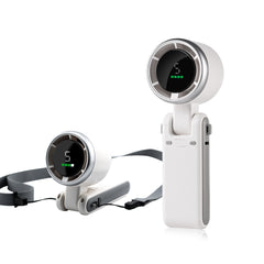 Hanging Neck Outdoor 180 Degree Folding Desktop Mini Fan Hand-held Folding High-speed Powerful Turbo Fan