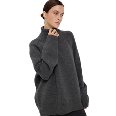 Loose Pullover Thermal Knitting Sweater For Women