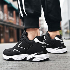 Male Leather Waterproof Running Travel Shoes