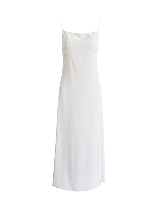 Travel Photo Light Wedding Dress With White Strap