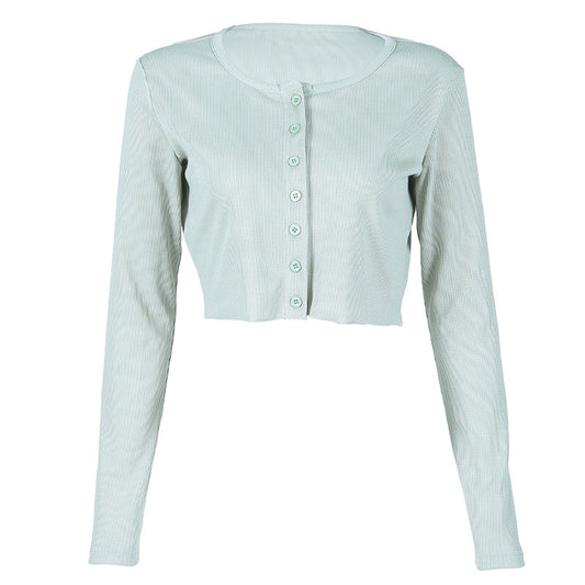 Soft milk blue cardigan