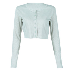 Soft milk blue cardigan