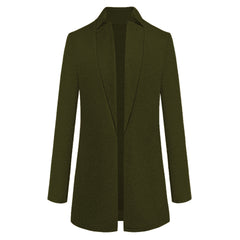 Long Wool Coat Warm Elegant Winter Coat Female Plus Size