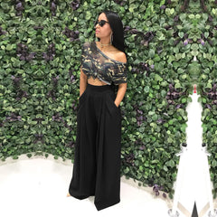 Fashion Personality Flared Trousers Wide-leg Casual Wide-leg Pants