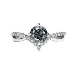 Eight Arrows Crowned Love Moissanite Female Ring