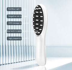 Electric Anion Hair Care Hair Brush Micro Current Red Blue Light Vibration Massage