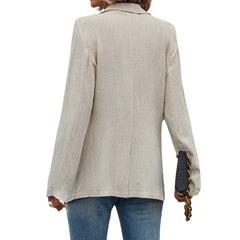 Women's Casual Long-sleeved One Button Suit Coat