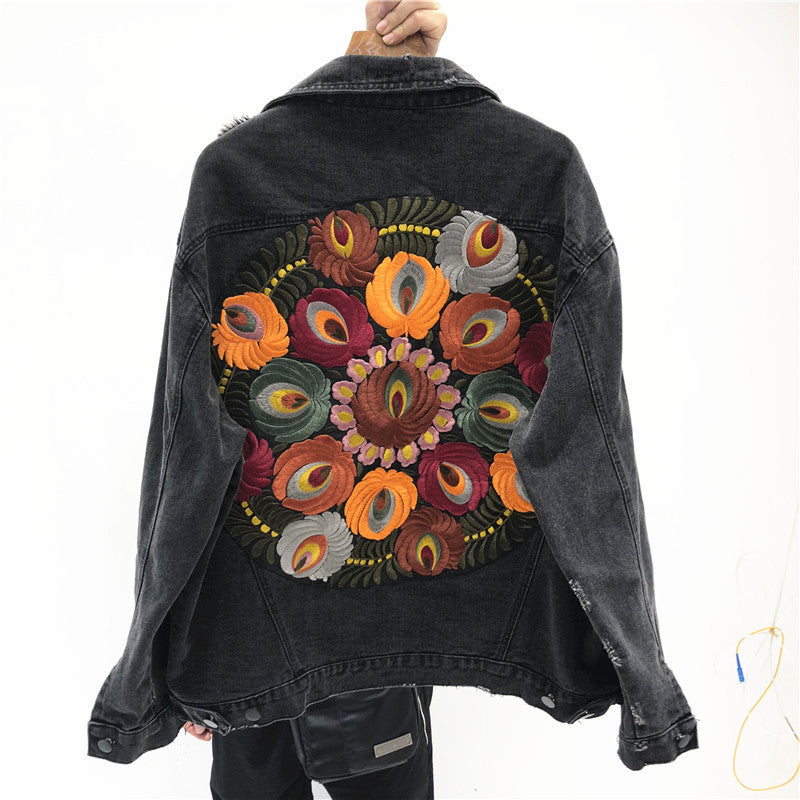 Women's short denim jacket