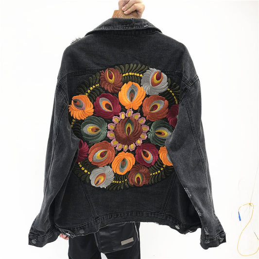 Women's short denim jacket
