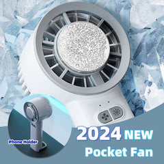 Summer Gadget Handheld Turbo Jet Fan Mini Portable Ice Cold Fan Generation Brushless Motor