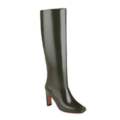 European And American Plus Size Boots Thick Heel Below The Knee