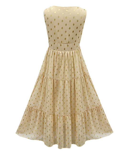 Sexy deep V sleeveless Chiffon Dress