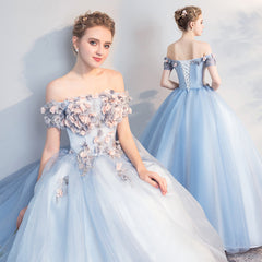 Ladies One-shoulder Long Colorful Gauze Puffy Evening Dress
