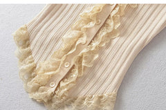 Design Lace Knitted Cardigan Camisole Women's Top