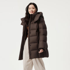 Detachable Hat Mother's Warm All-matching Coat