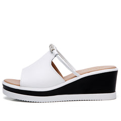 Slope With Waterproof Platform Leisure All-match Flip-flop